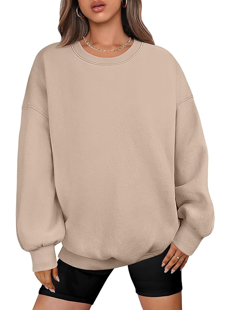ANRABESS Oversized Sweatshirt for Women Crewneck Y2K Hoodies